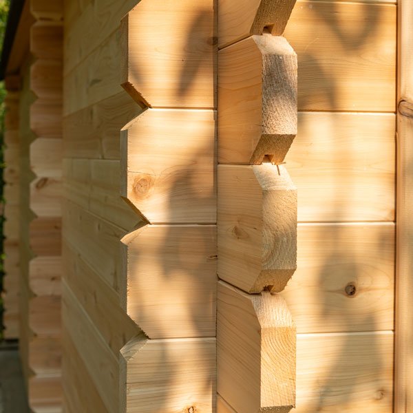 CT Georgian Cabin Sauna with Changeroom and Flat Floor Plate - Outdoor Elevate - LeisureCraft - Wood Burning Saunas