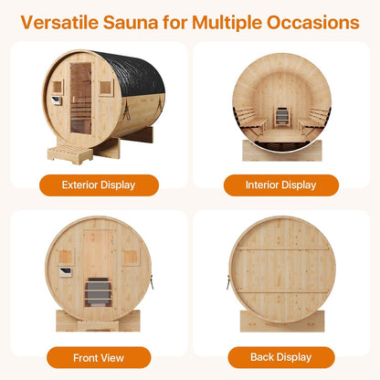 Outdoor Traditional Barrel Sauna