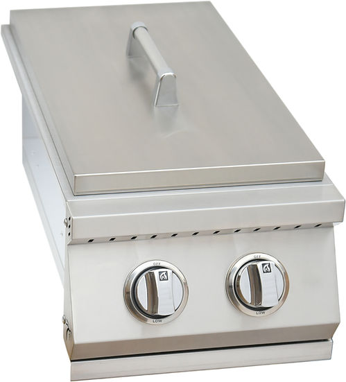 Built-In Double Side Burner with Removable Cover"