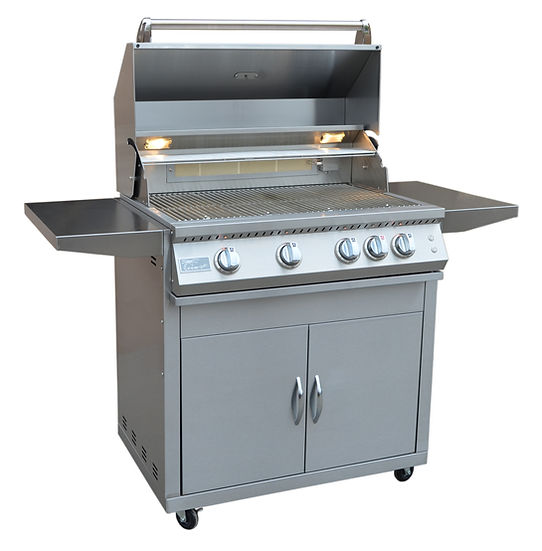 KoKoMo 32" 4-Burner Cart BBQ Grill