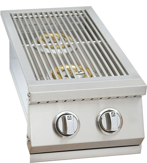 Built-In Double Side Burner with Removable Cover"