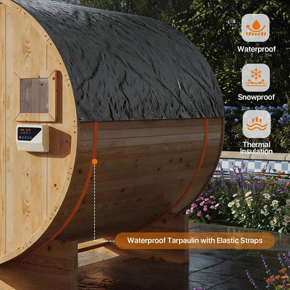Outdoor Traditional Barrel Sauna