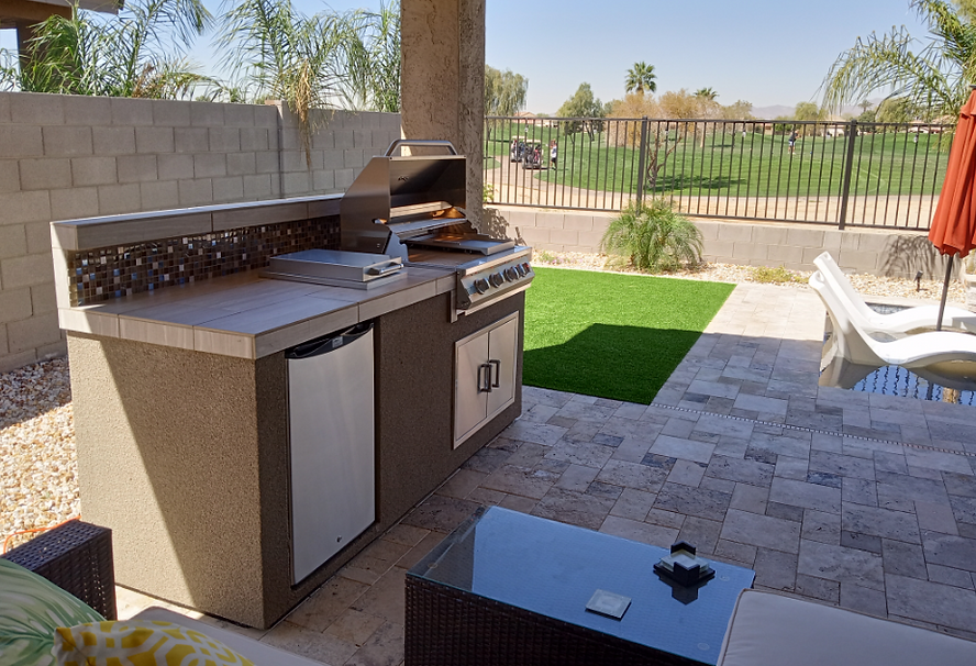 Bali 7'6" BBQ Island with Backsplash