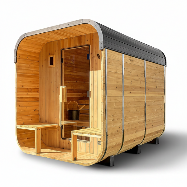 Traditional Cedar Sauna Built for Outdoor Wellness, 4-6 Person Capacity, Wi-Fi Control, 9kW Heater