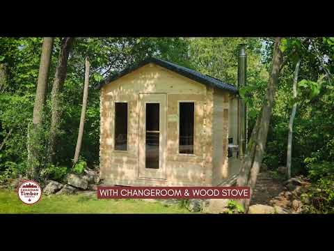 CT Georgian Cabin Sauna with Changeroom - Front View